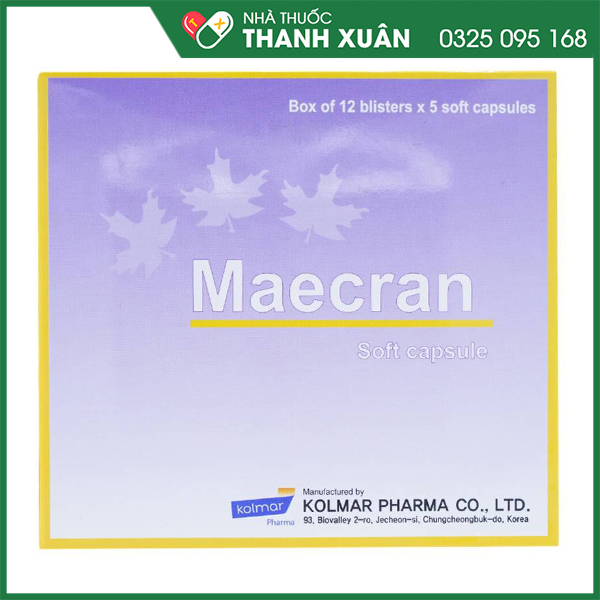 Thuốc MAECRAN bổ sung vitamin và khoáng chất